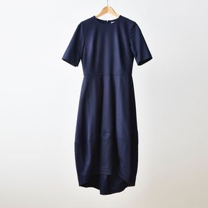 COS Navy Hi Low with Cocoon Skirt. Cocktail Dress